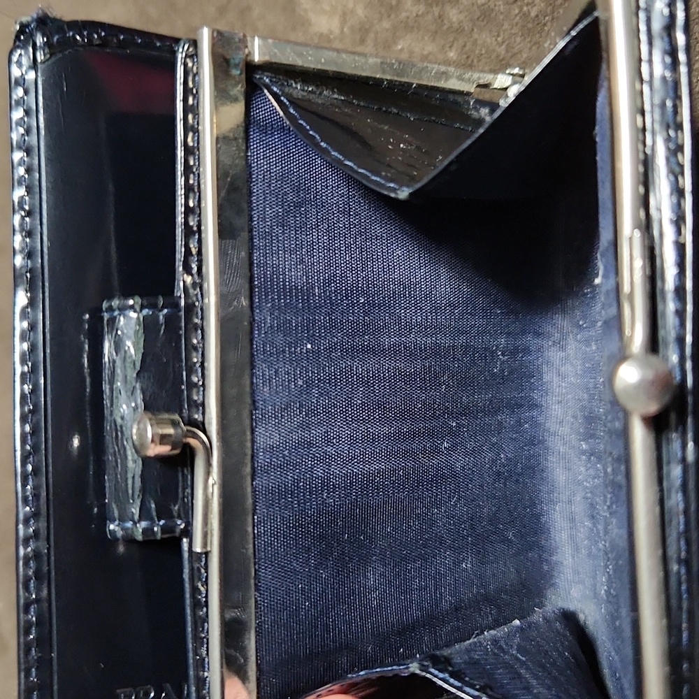 Black Patent Prada Wallet - Picture 8 of 9